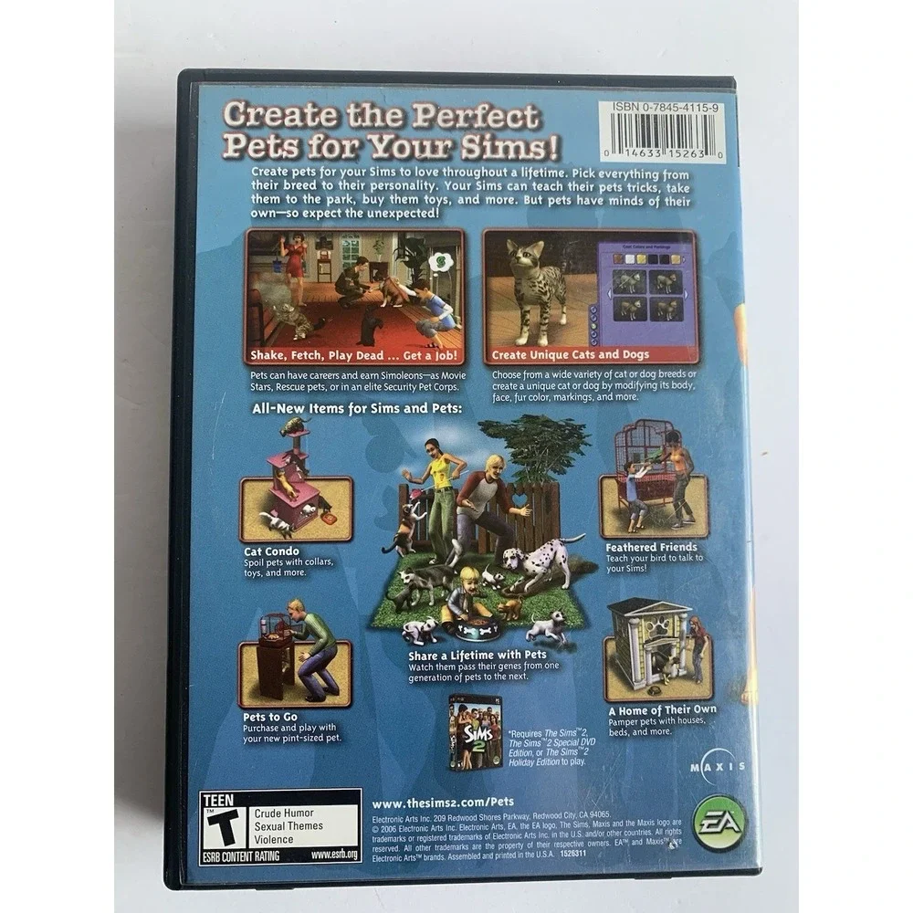 The Sims 2 PC CD-ROM Expansion and Stuff Pack Lot of 8 Nightlife Pets University